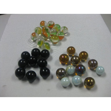 canicas de vidrio de juguete decoración de mármol de vidrio, canicas transparentes, canicas de colores .16mm 25mm canicas de vidrio